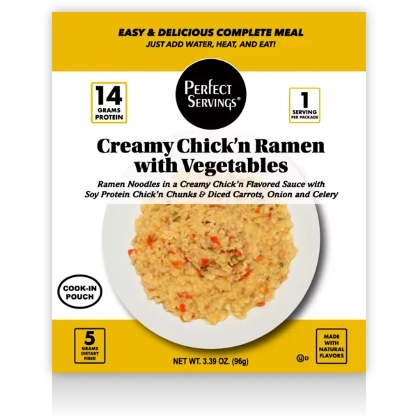 Creamy Chick'n Ramen with Vegetables package front