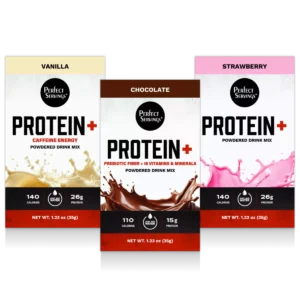 Protein+ Variety Pack featuring Vanilla, Chocolate and Strawberry